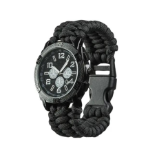 ГОДИННИК ВОДОНЕПРОНИКНИЙ АРМІЙСЬКИЙ MIL-TEC ARMY UHR PARACORD BLACK 15774002