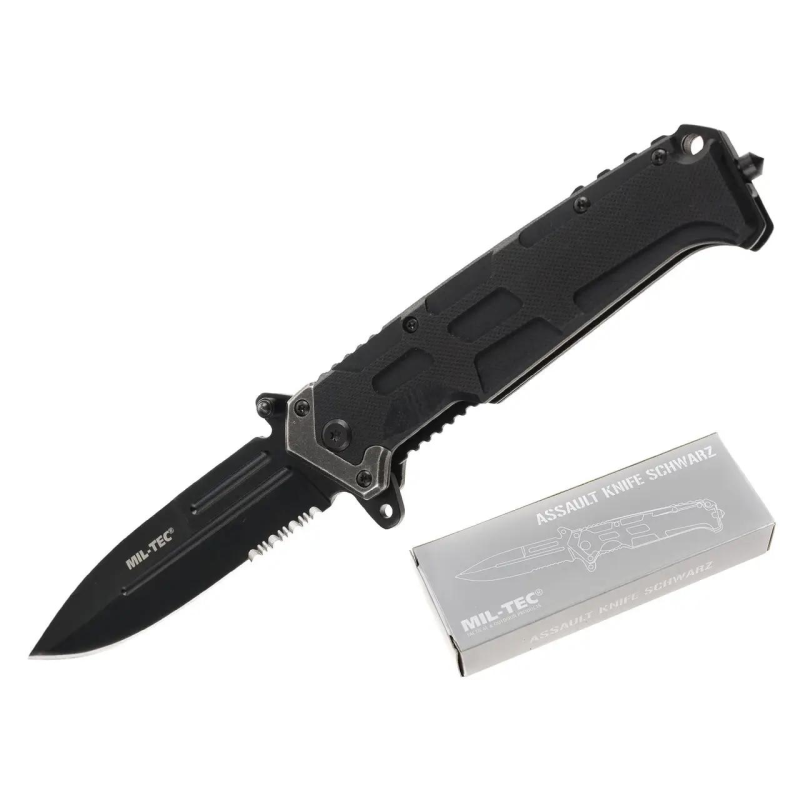 СКЛАДАНИЙ ТАКТИЧНИЙ НІЖ STURM MIL-TEC ASSAULT BLACK G10 EDC 15325500
