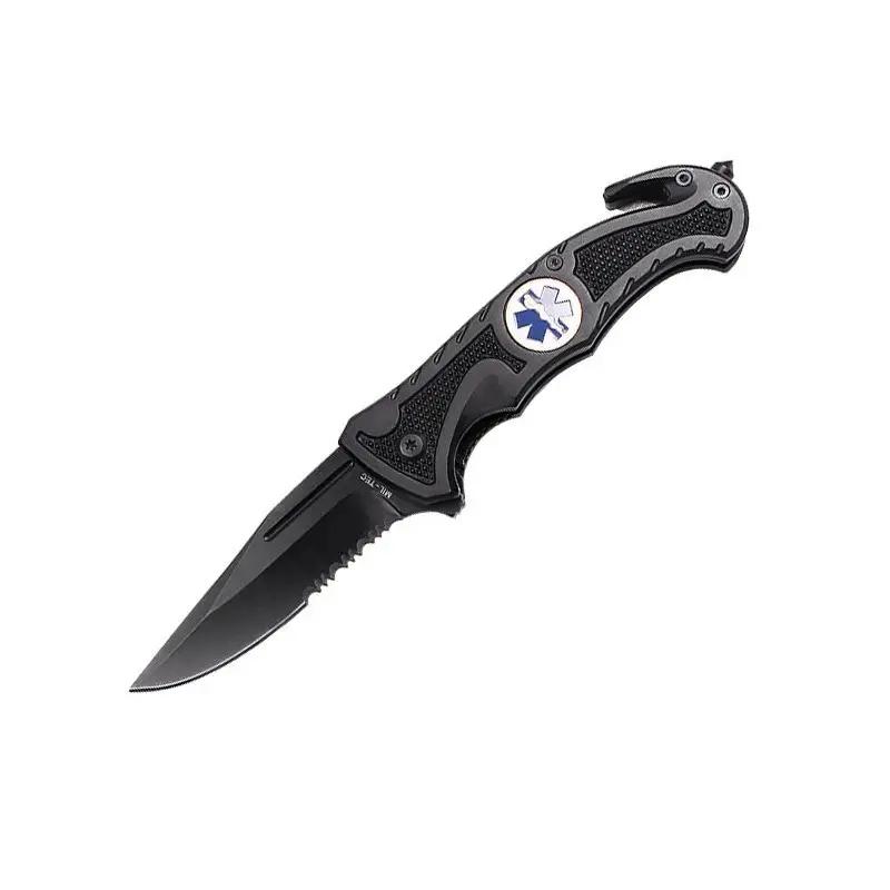 НІЖ СКЛАДАНИЙ РЯТУВАЛЬНИЙ STURM MIL-TEC RESCUE PARAMEDIC BLACK 15323000
