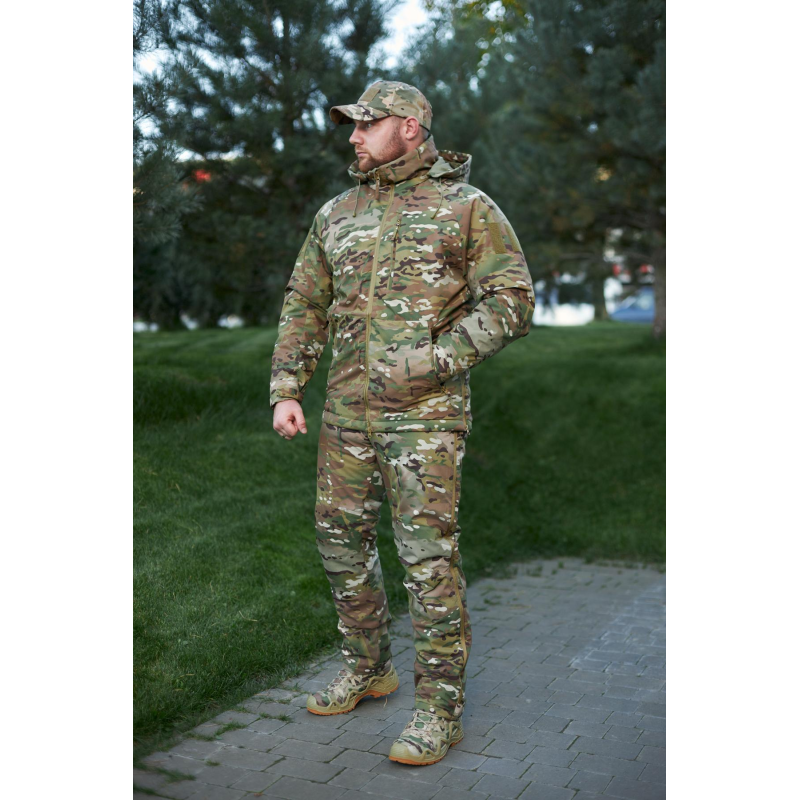 Тактический Зимний Мембранный Костюм AK 2.0 LVL 7 Multicam“Snow Defender“ 200 GR