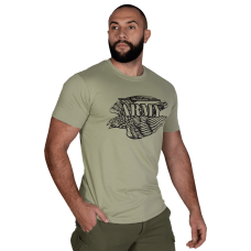 ФУТБОЛКА BAVOVNA FALCON COTTON ХАКІ (7473)