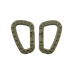 Набор 2 карабина тактические Mil-Tec Олива KARABINER ABS (2 ST./BLISTER) OLIV (15921001)