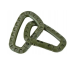 Набор 2 карабина тактические Mil-Tec Олива KARABINER ABS (2 ST./BLISTER) OLIV (15921001)