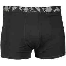 Набор Трусы (2 шт в комплекте) Sturm Mil-Tec Boxer Shorts Skull Schwarz S Черные (11200102)