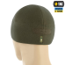 M-Tac шапка Watch Cap Elite фліс (320г/м2) з липучкою Dark Olive 
