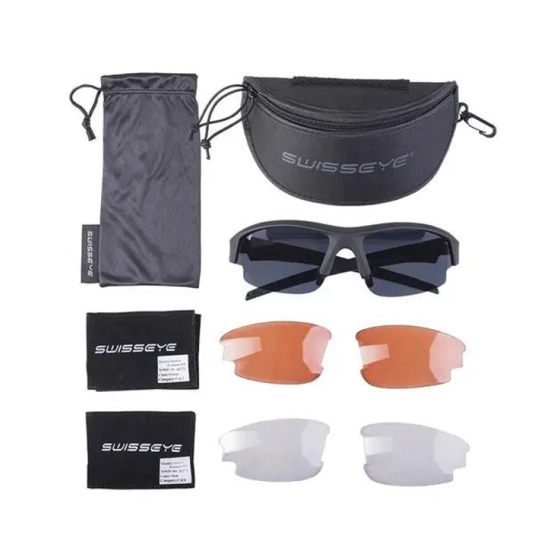 Очки тактические Swiss Eye Gardosa с 3 сменными стеклами black 15625302